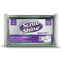 Scrub Shine Heavy Duty Scouring Pad 3in1 Backet Pack